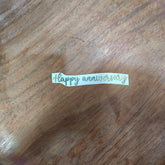 HAPPY ANNIVERSARY METAL STICKER